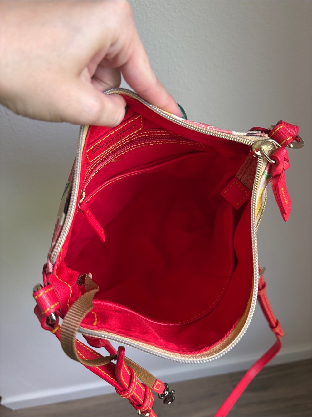 Dooney & Bourke Ambrosia Crossbody Bag Fruit Print Assembled in Mexico - Picture 5 of 5